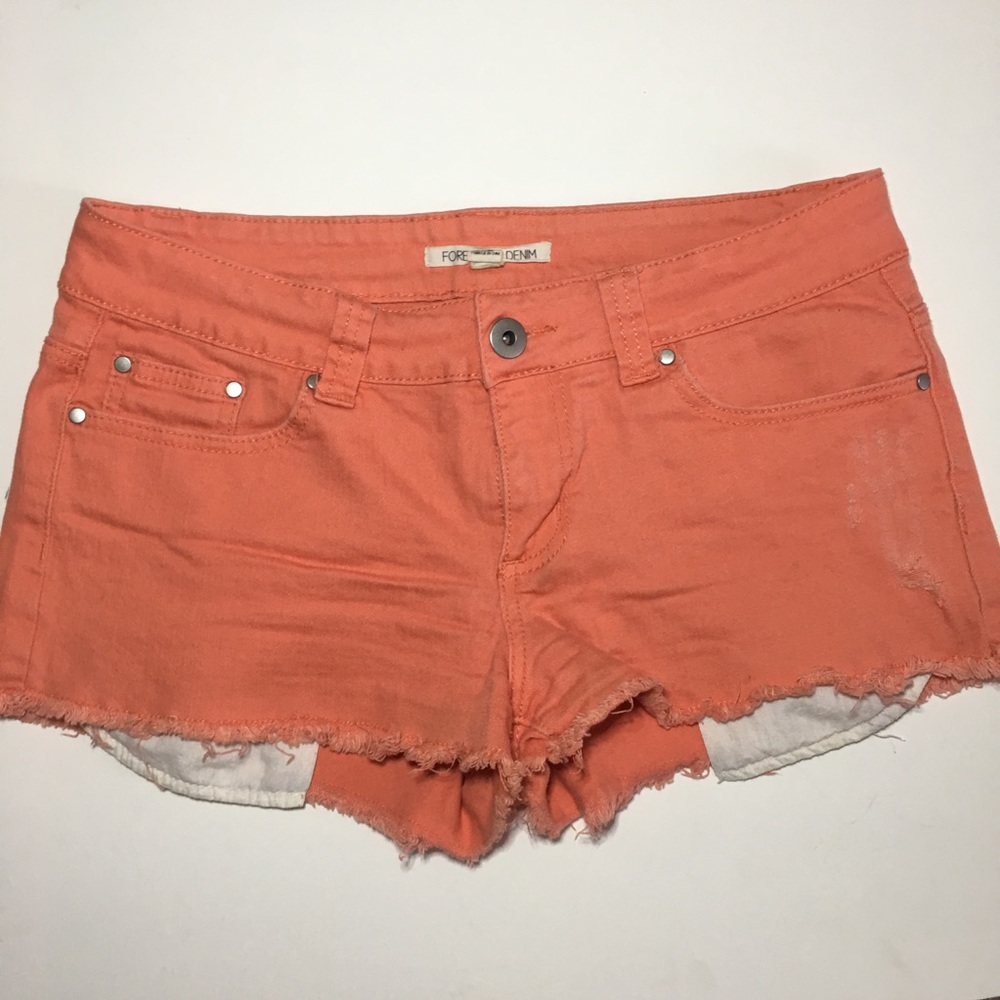 FOREVER 21 Denim Juniors Size 29 Frayed Shorts